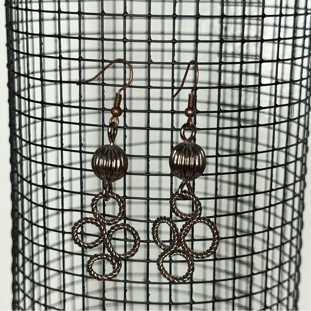 Handmade Lchic Bronze Loop Earrings
